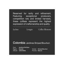 Load image into Gallery viewer, FILTER | Colombia Jardines Striped Bourbon
