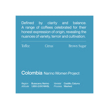 Load image into Gallery viewer, ESPRESSO| Colombia Narino Women Project
