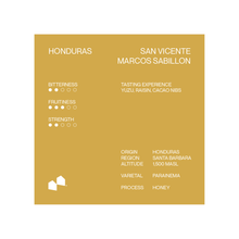 Load image into Gallery viewer, ESPRESSO| Honduras San Vicente Marcos Sabillon

